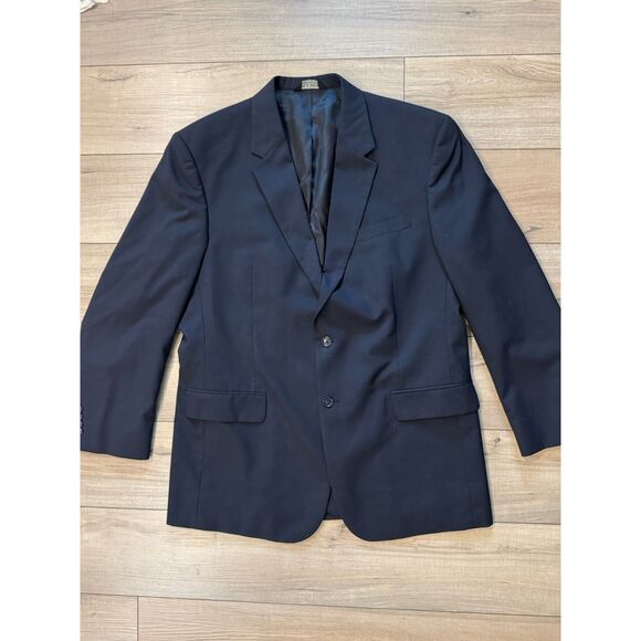 Jos. A. Bank Other - Jos A Bank 100% Wool Blazer 46L Navy Blue Classic Suit Jacket Mens
